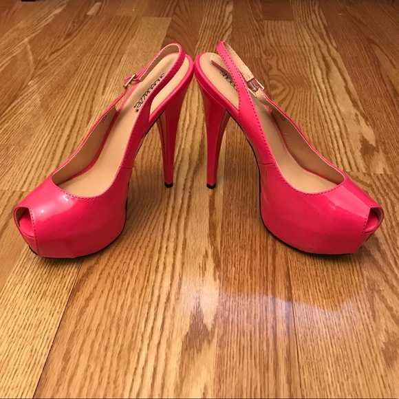 Pink Platform Heels - Picture 6 of 8